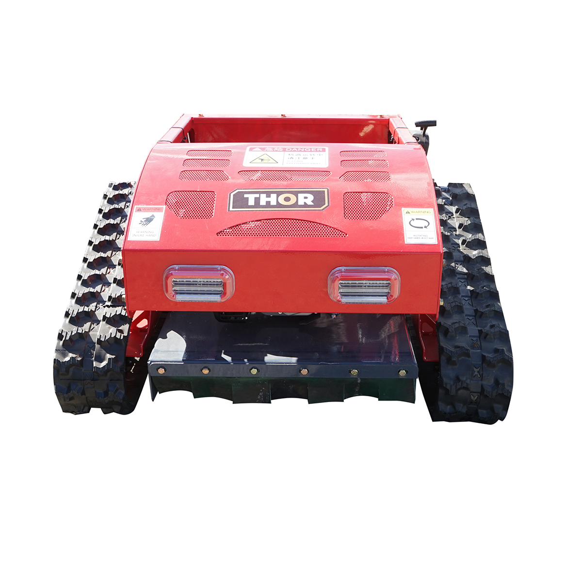 Robot de tuns iarba pe senile cu telecomanda, motor Loncin 9CP, 224cc, latime de taiere 550mm THOR – imagine 2
