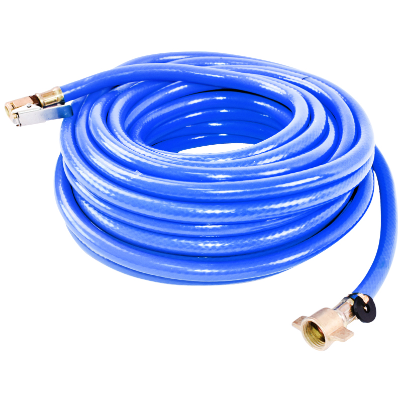 Furtun aer compresor albastru L = 12 m cu capete de legatura pentru umflat roti