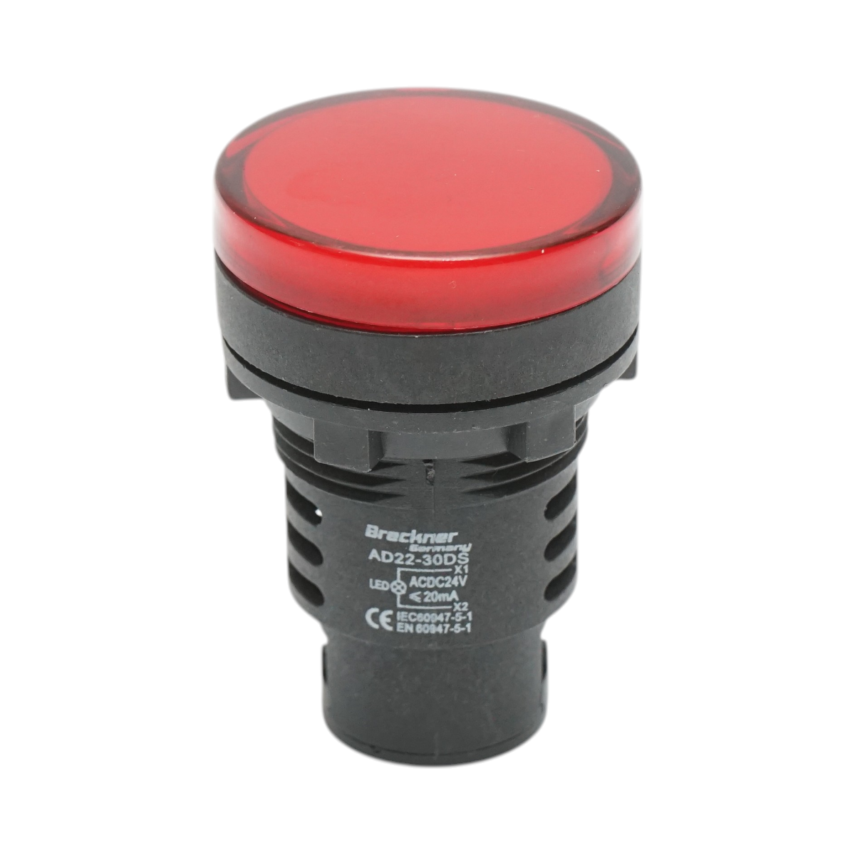 Indicator semnalizare LED rosu 24V AC/DC 30mm Breckner Germany
