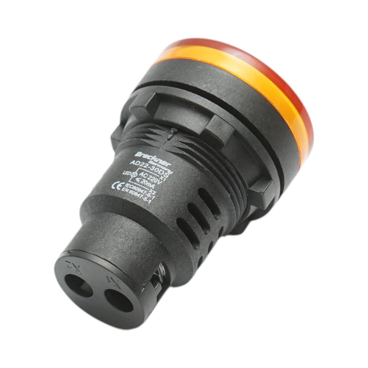 Indicator semnalizare LED galben 220V AC 30mm Breckner Germany – imagine 3