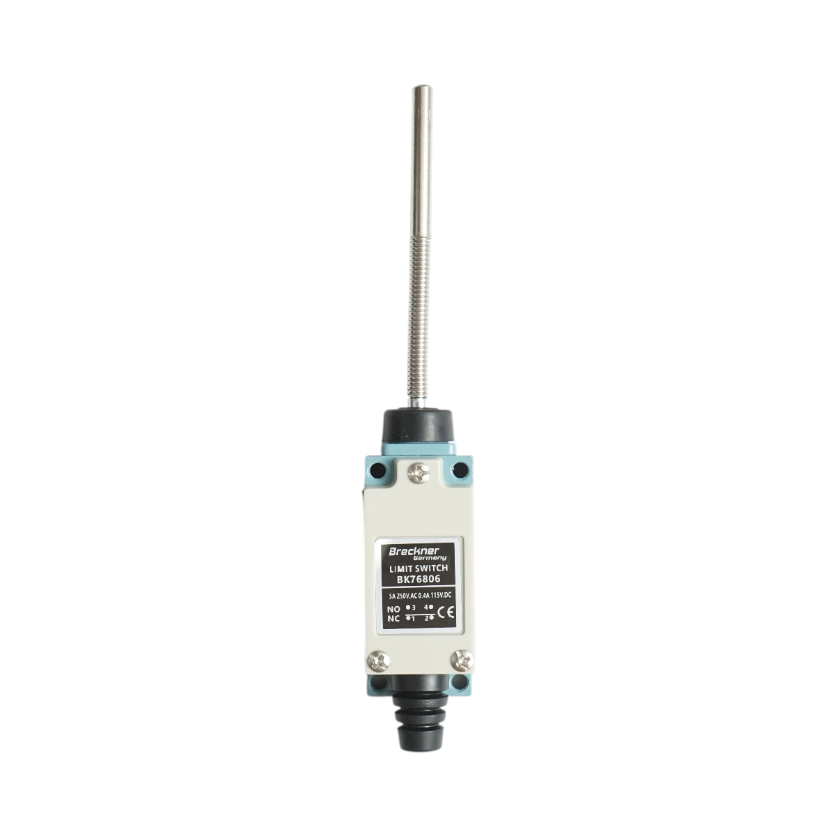 Intrerupator de limita cu tija arc flexibila NO+NC 250V AC 5A/115V DC 0.4A Breckner Germany