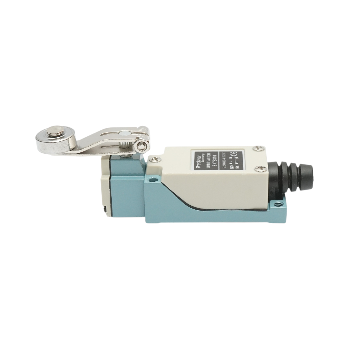 Intrerupator de limita cu brat reglabil si rola orizontala NO+NC 250V AC 5A/115V DC 0.4A Breckner Germany