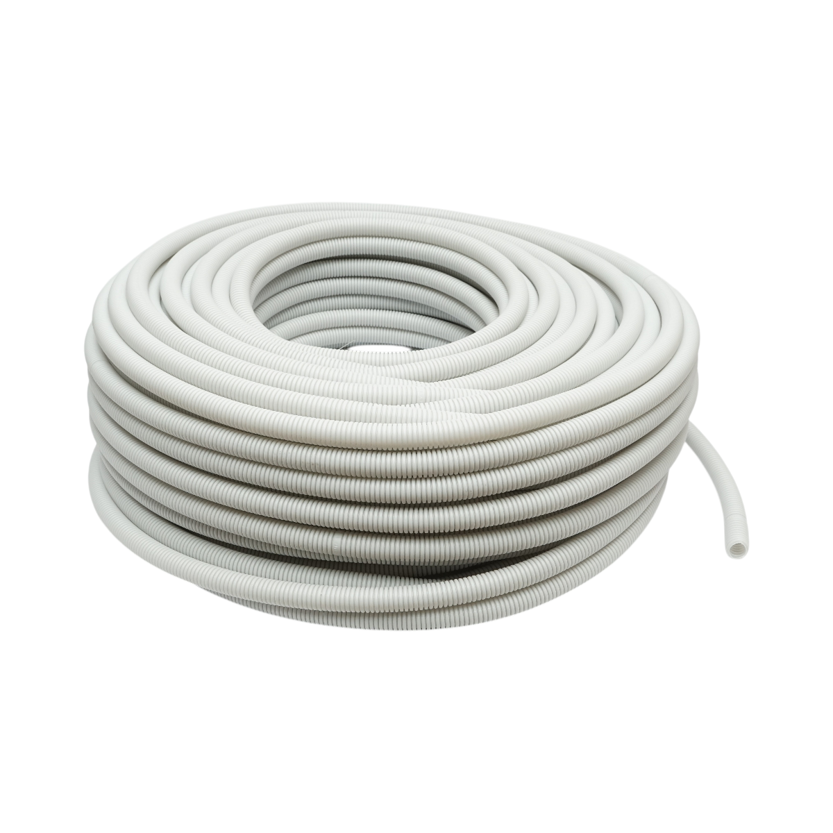 Tub flexibil copex 20mm cu fir, polietilena HDPE, 750N gri 100m/rola