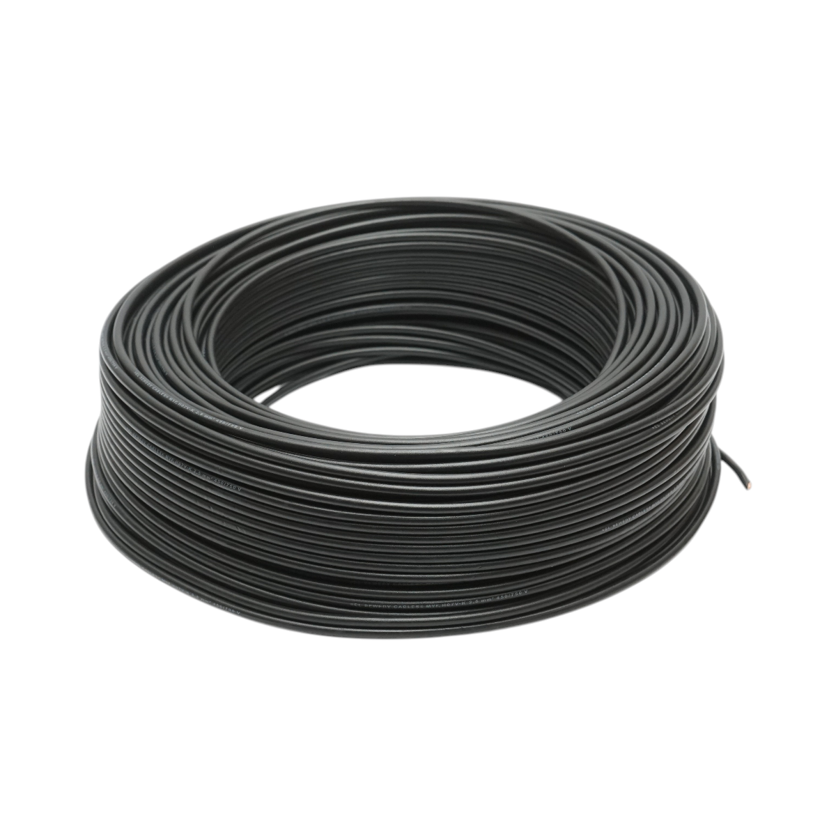 Cablu electric cupru 2.5mm negru MYF H07V-K, izolatie PVC 450/750V 100m/rola