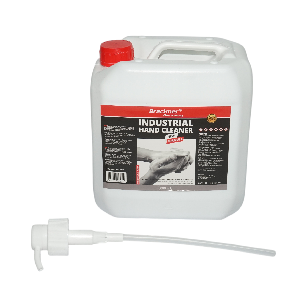 Solutie spalat maini industriala cu pompa 3L Breckner Germany – imagine 2