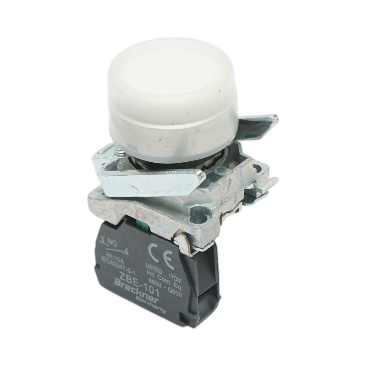Buton comanda alb cu capac protectie IP65 1NO, 22mm TB4-BP11 Breckner Germany – imagine 3