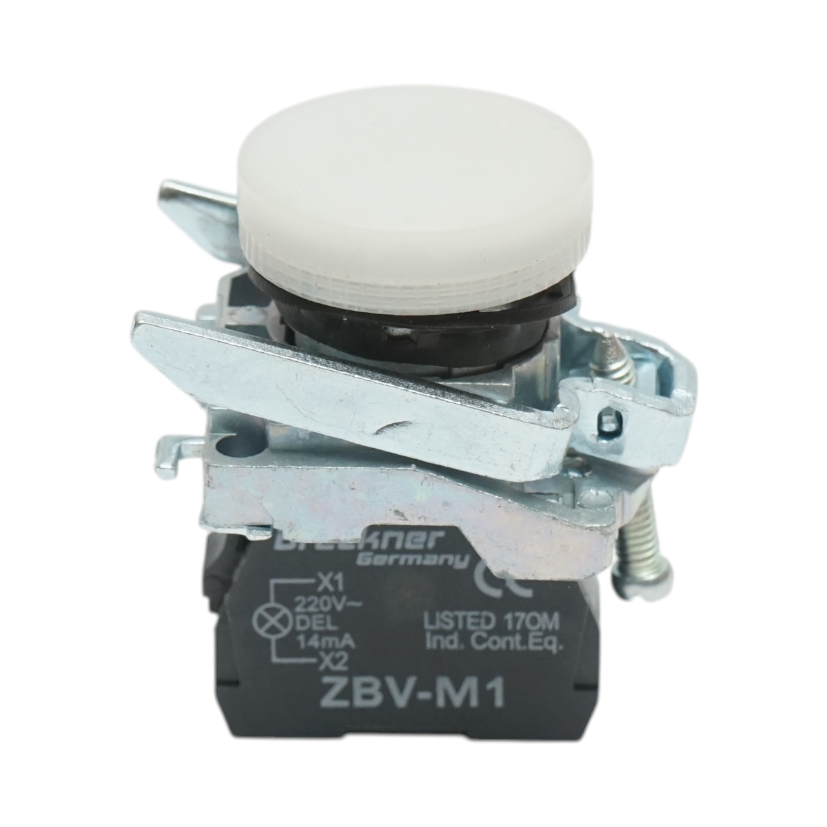 Indicator semnalizare LED alb 220V, 14mA, TB4 Breckner Germany