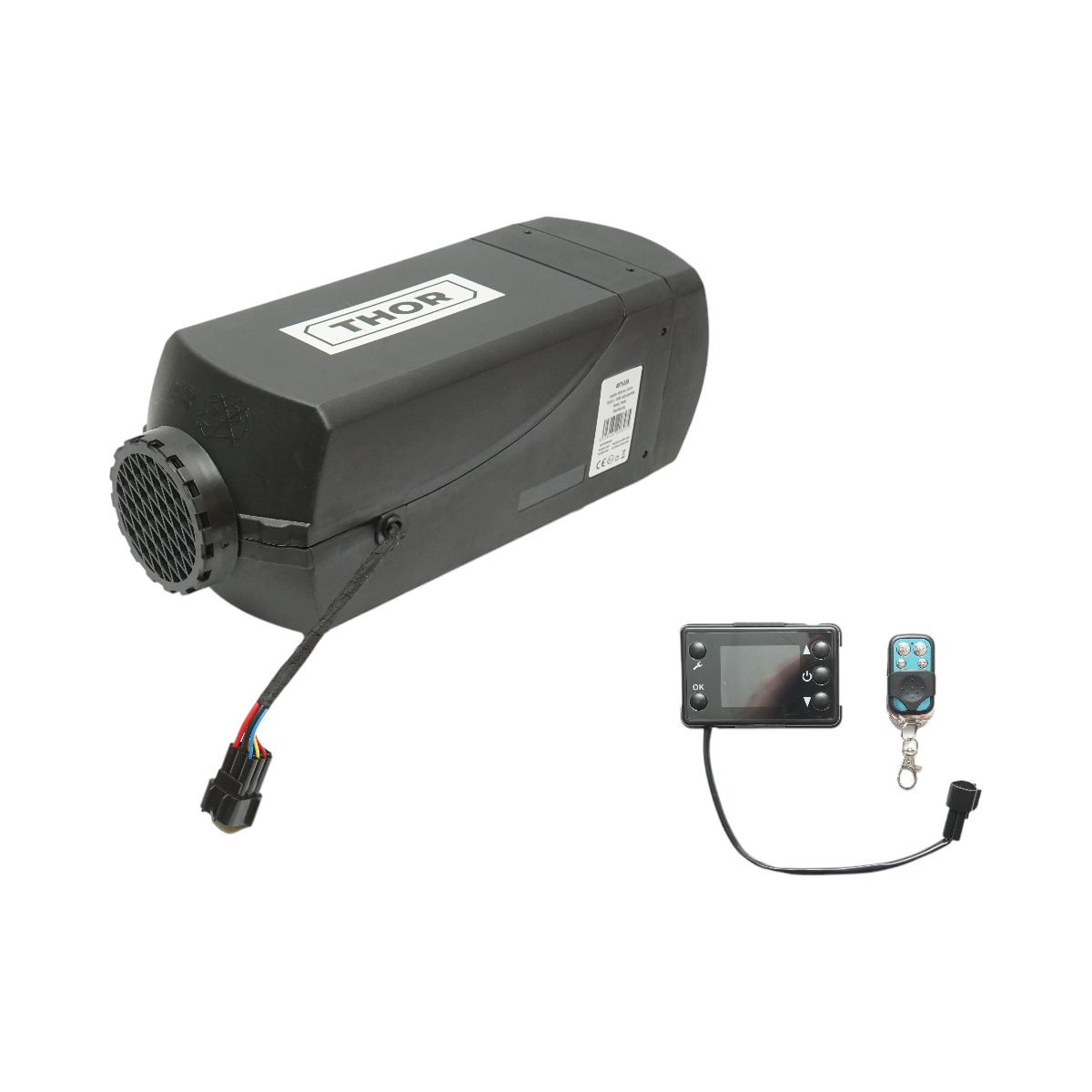 Incalzitor stationar, sirocou 12/24V, 10KW cu telecomanda, display LCD si bujie Kyocera THOR