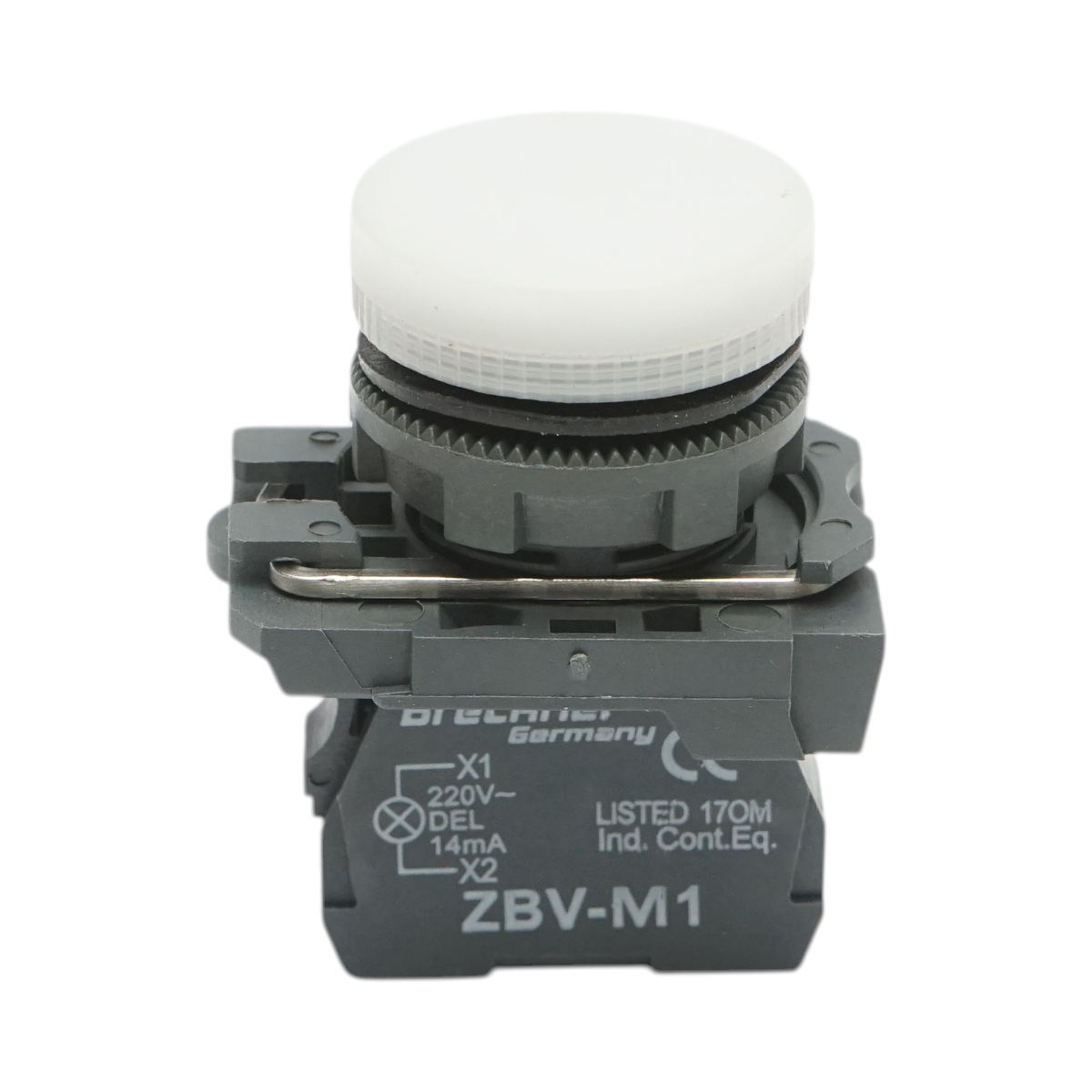 Indicator semnalizare LED alb 220V, 14mA, TB5 Breckner Germany