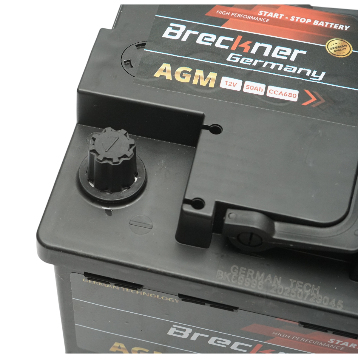 Baterie auto AGM start-stop 12V, 50Ah, 680A la pornire 207x175x190mm Breckner Germany – imagine 7