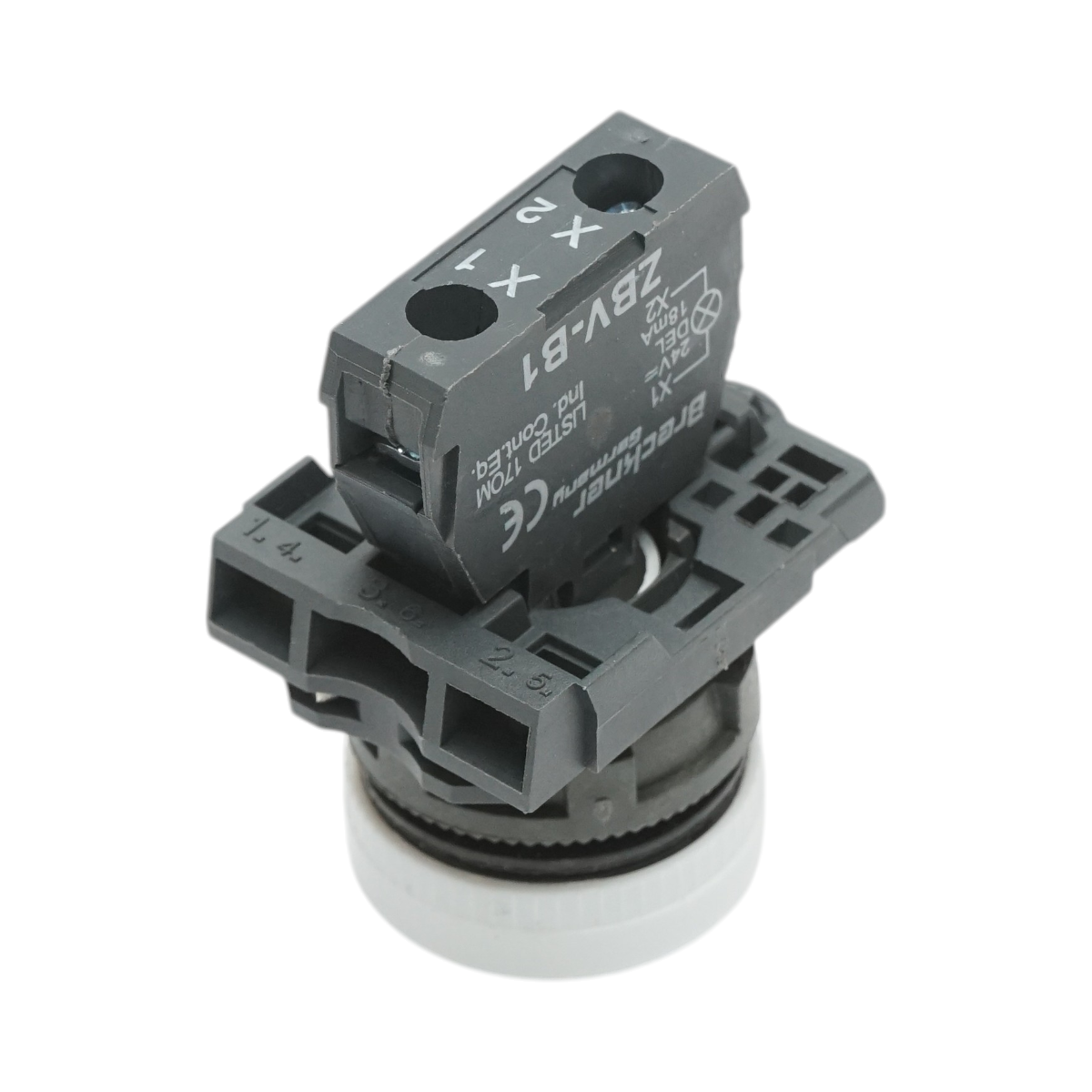 Indicator semnalizare LED rosu 1NO+1NC, 24V, TB5 Breckner Germany – imagine 4