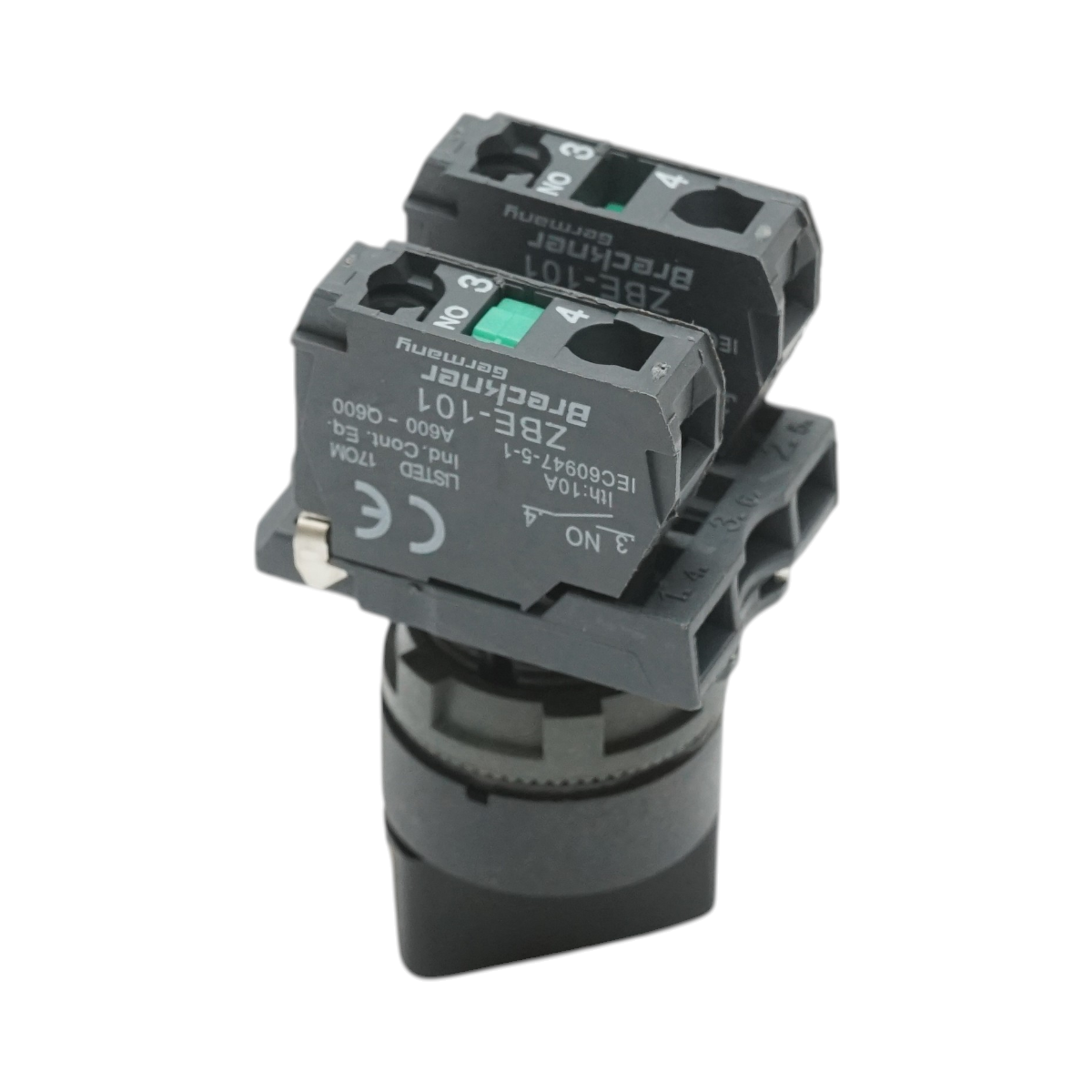 Selector 3 pozitii negru cu retinere 1NO+1NC, 10A, 24V, TB5 Breckner Germany – imagine 4