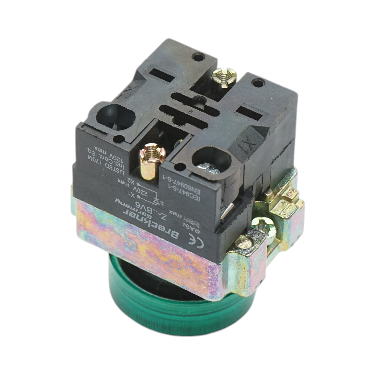Buton indicator LED verde 220V LAY5 Breckner Germany – imagine 4