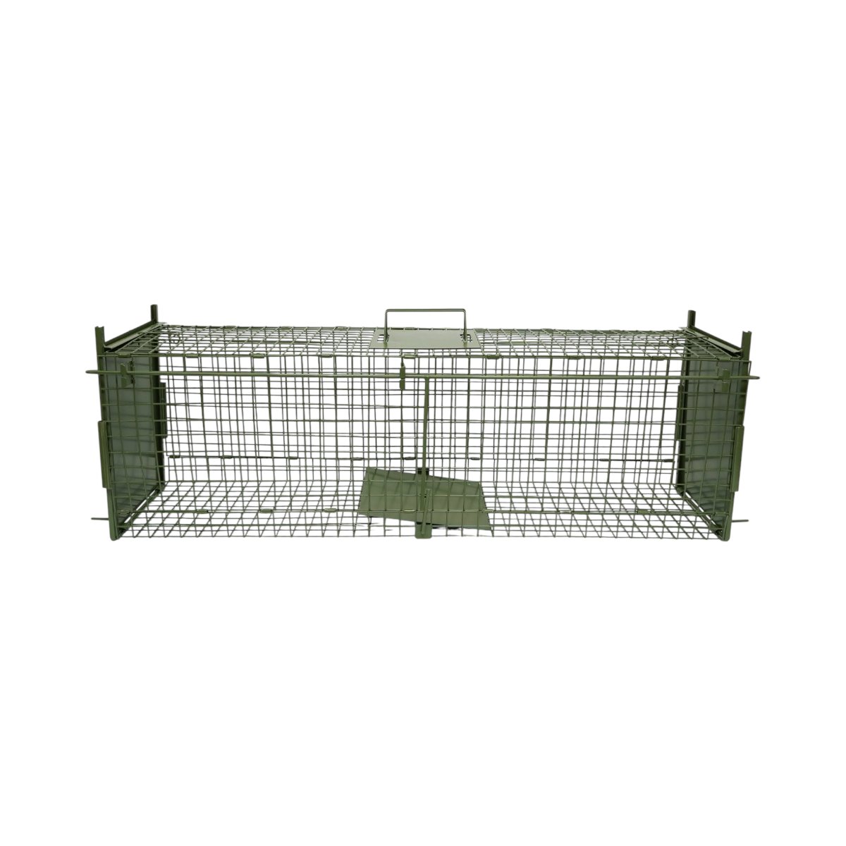Capcana animale salbatice tip colivie pliabila metalica 100x27x34cm