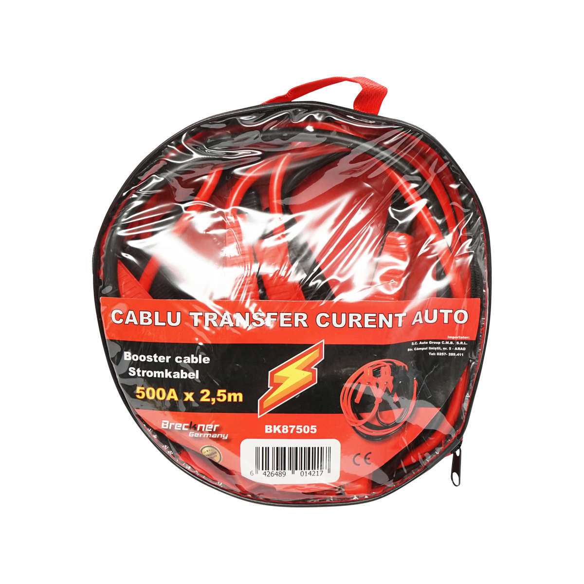 Cablu transfer curent auto 500A, lungime 2,5m Breckner Germany – imagine 3