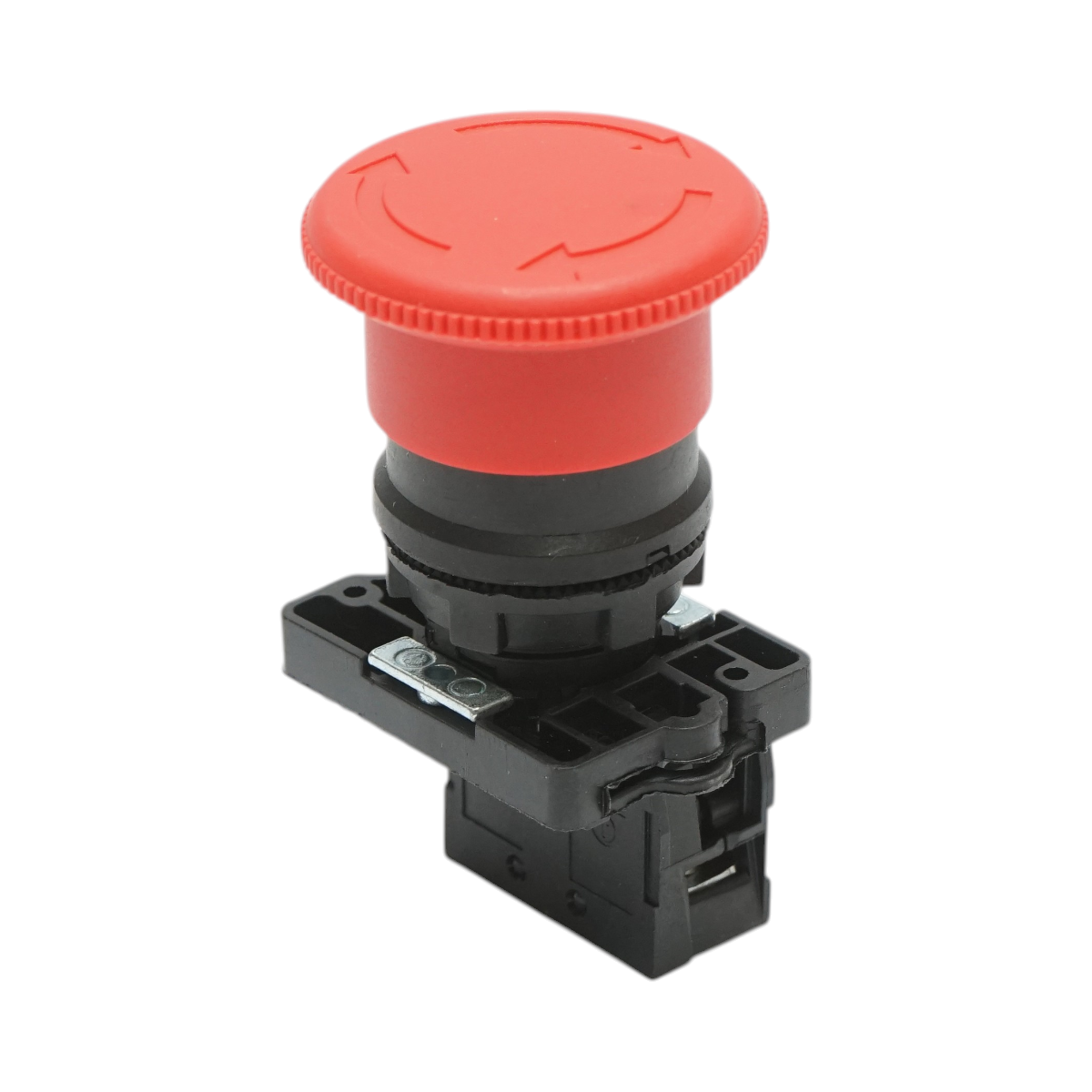 Buton comanda oprire de urgenta rosu cu deblocare prin rasucire 40mm, 1NC, 400V/10A LAY5 Breckner Germany – imagine 3