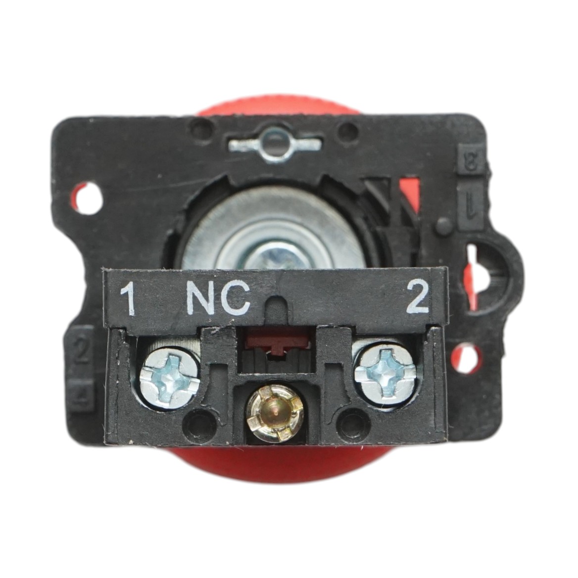 Buton comanda oprire de urgenta rosu cu deblocare prin rasucire 40mm, 1NC, 400V/10A LAY5 Breckner Germany – imagine 5