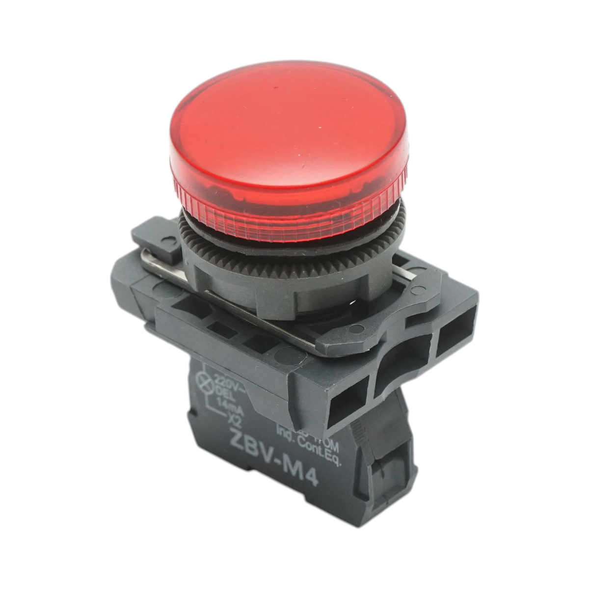 Indicator semnalizare LED rosu 1NO+1NC, 220V, 14mA, TB5 Breckner Germany – imagine 3