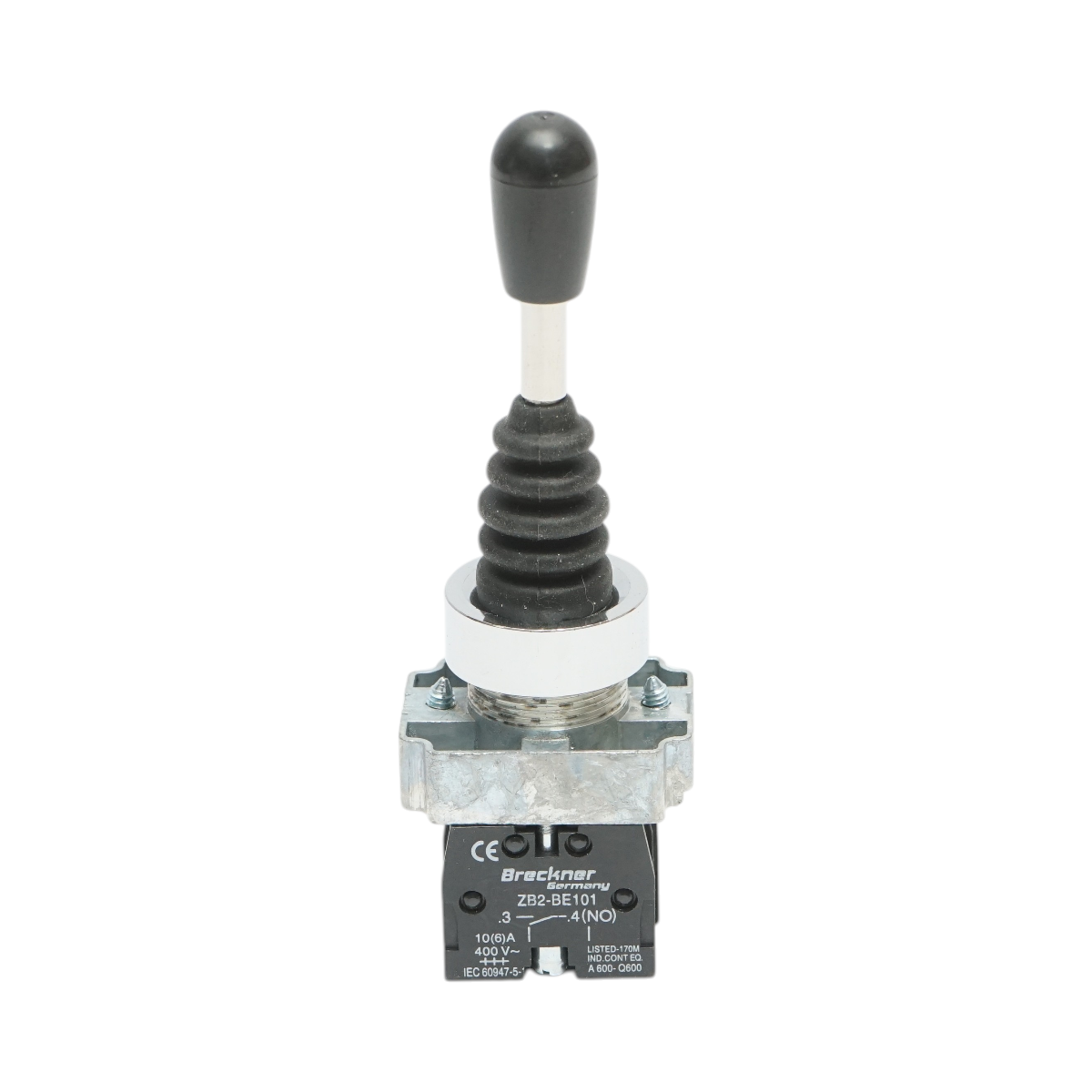 Comutator joystick 2 pozitii cu retinere 2NO, 400V/10A Breckner Germany