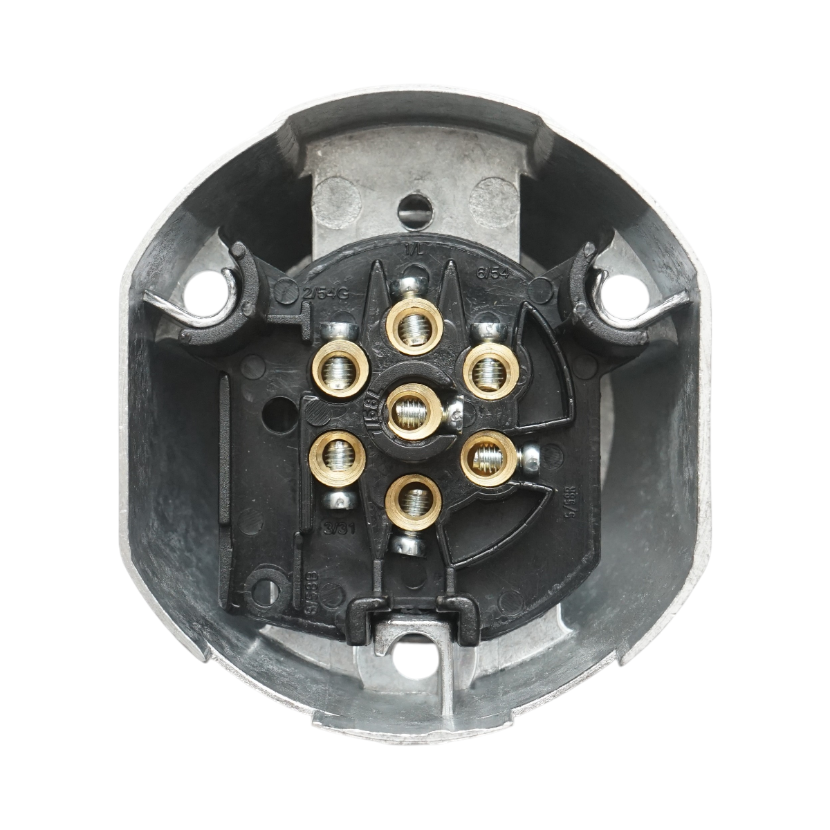 Priza remorca aluminiu 7 pini 6V/12V cod OEM TM3000B Breckner Germany – imagine 5