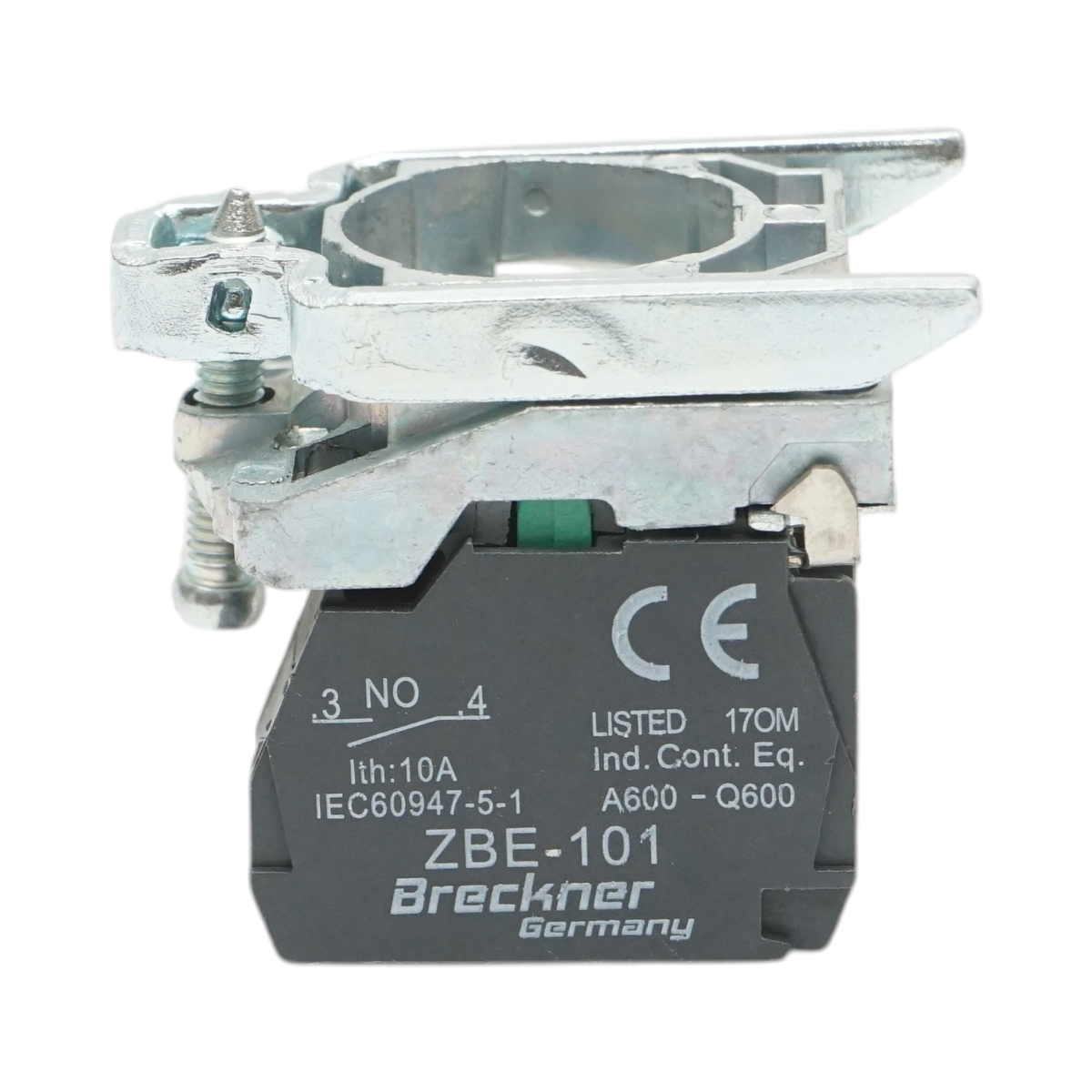 Element bloc contact auxiliar metalic 1NO 240V/10A TB4 Breckner Germany