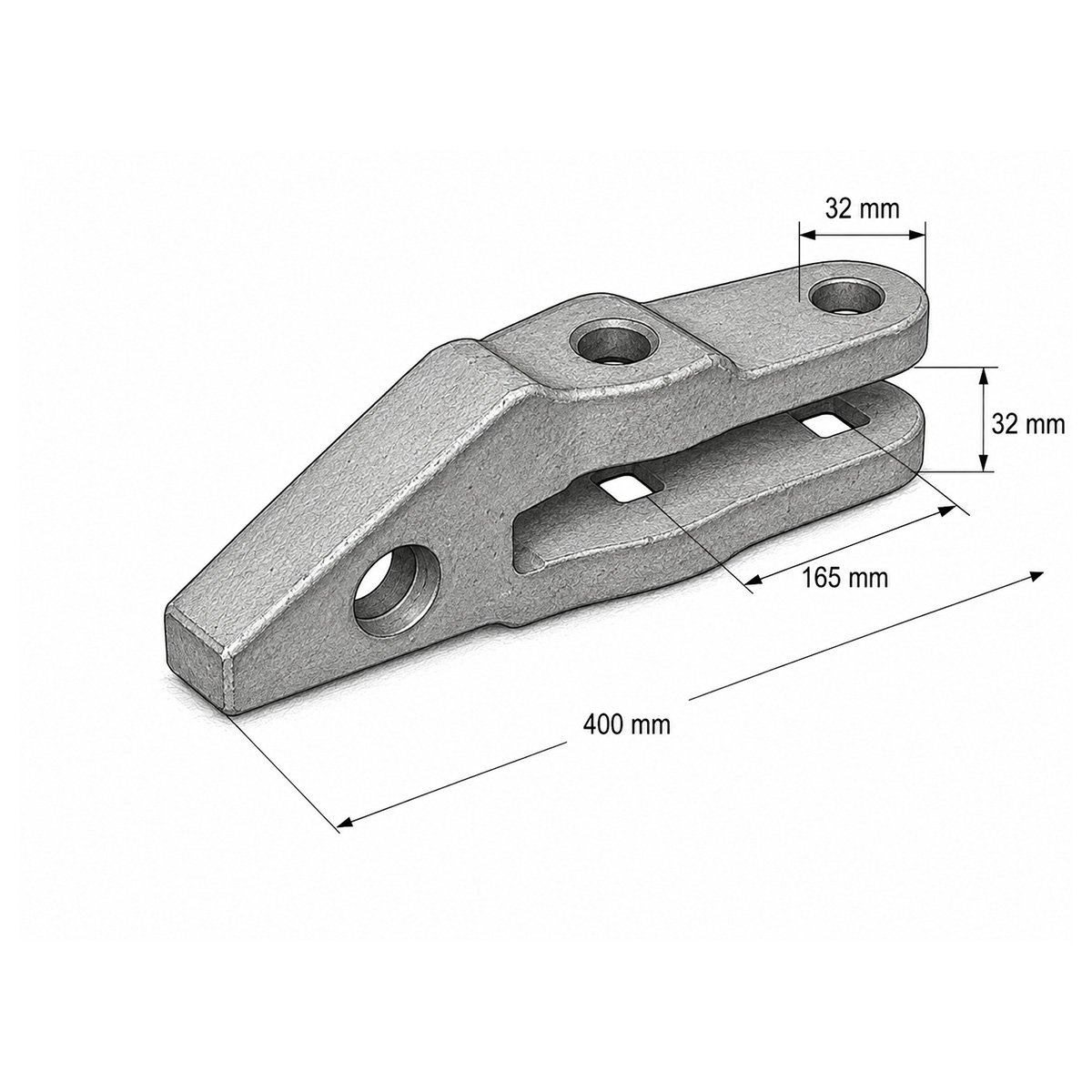 Adaptor dinte cupa Caterpillar J300 cod OEM 4T4307 – imagine 4