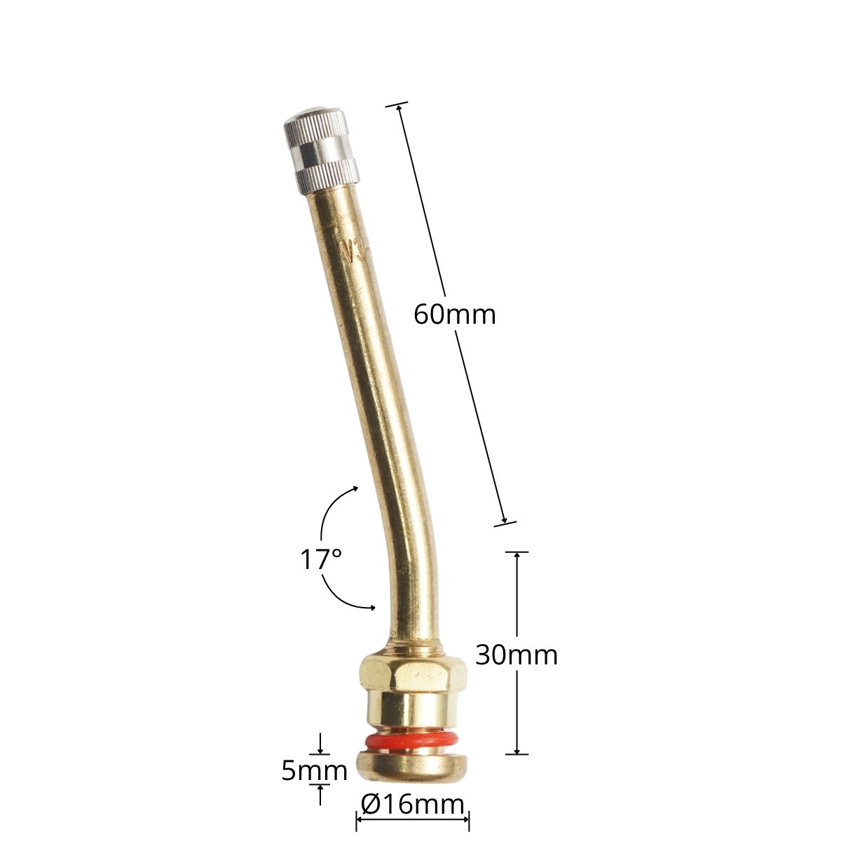 Valva roata camion tubeless 90mm V3-20-2