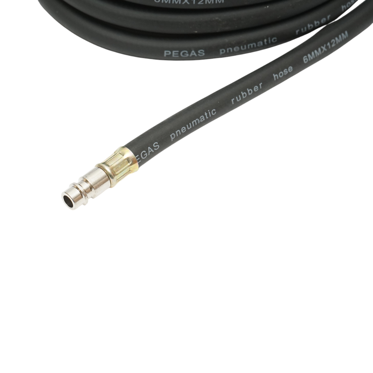 Furtun aer compresor 12m cauciucat 6x12mm si cuple rapide universale – imagine 4