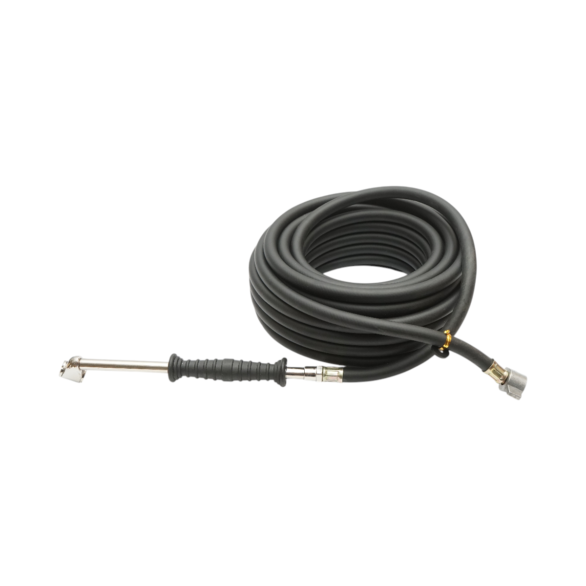 Furtun aer compresor 12m cauciucat 6x11mm cu capete de legatura pentru umflat roti