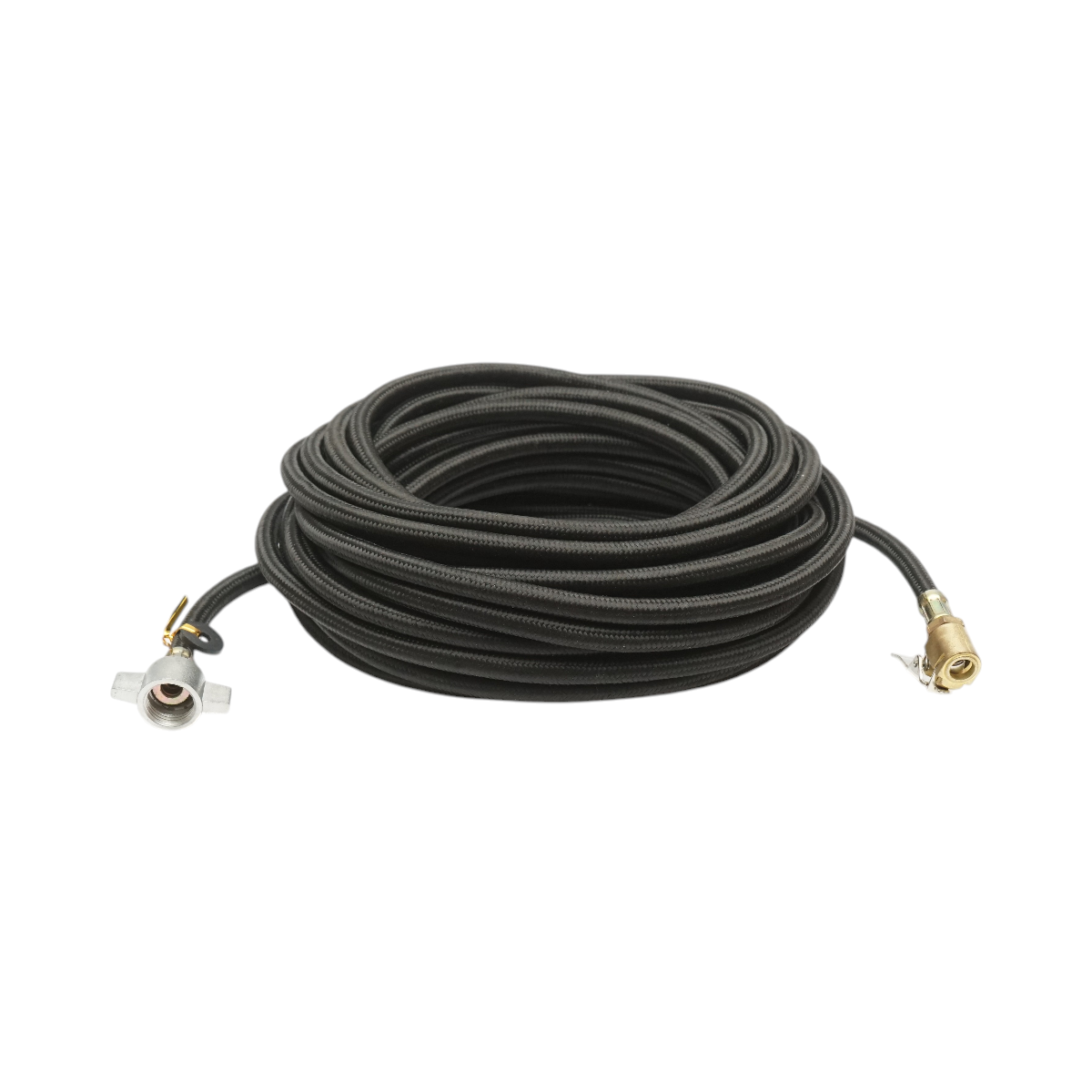 Furtun aer compresor 12m cauciucat textil 6x11mm cu capete de legatura pentru umflat roti