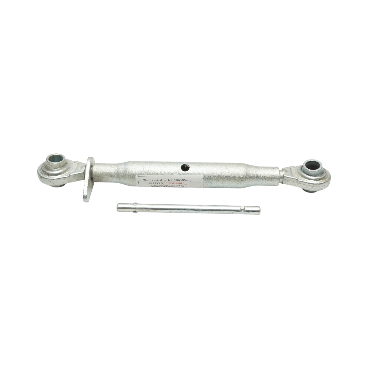 Tirant central reglabil 380-540mm, categoria 1-1, filet M22x2.5