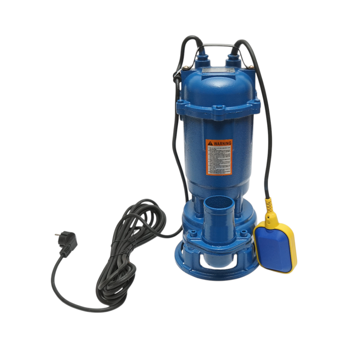 Pompa apa murdara, drenaj submersibila cu flotor si tocator 750W, 220V, debit 300L/min, H10m WQDS15-8-0.75F Breckner Germany