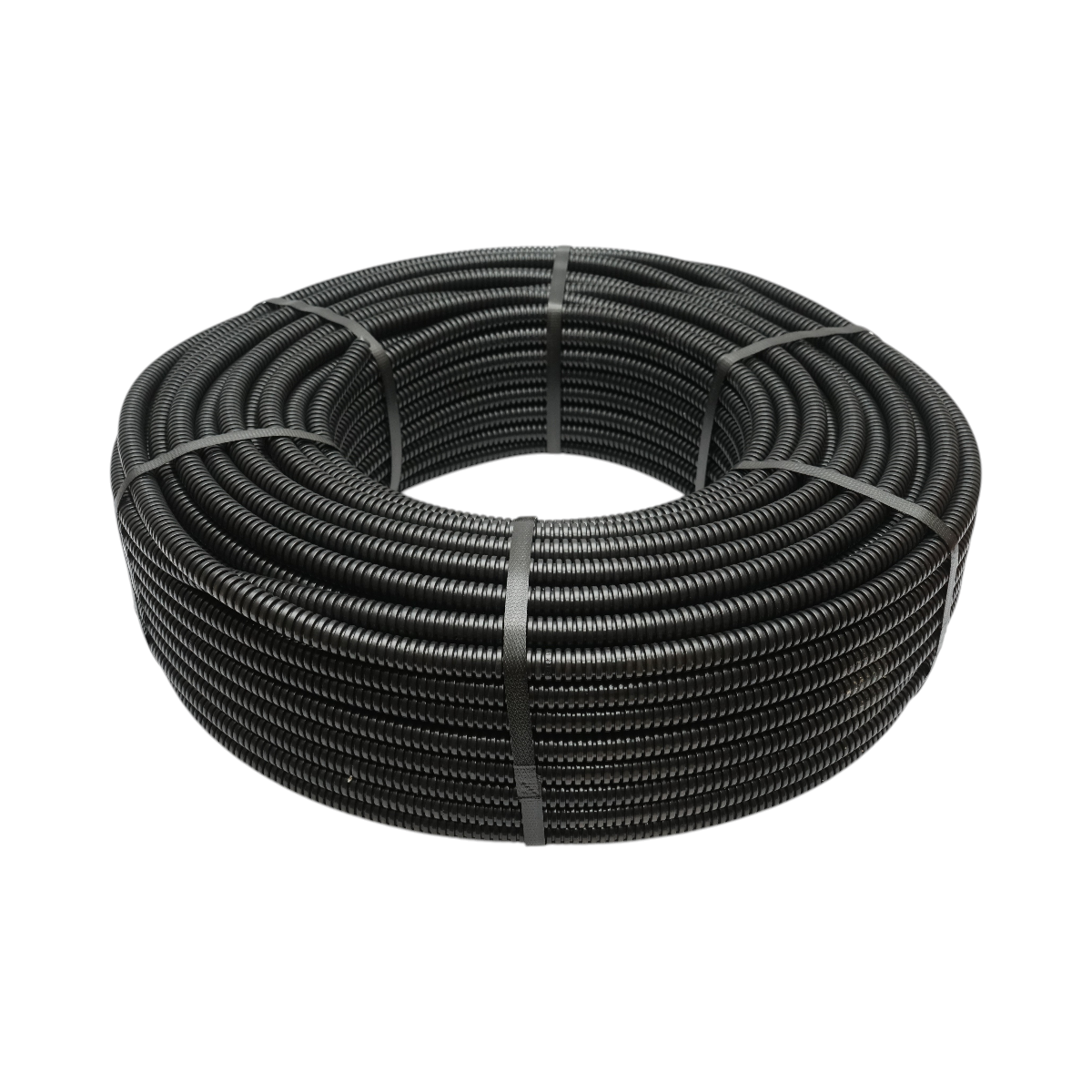 Tub flexibil copex 16mm Gewiss DX15116R fara fir, ignifug din PVC, 750N negru 100m/rola