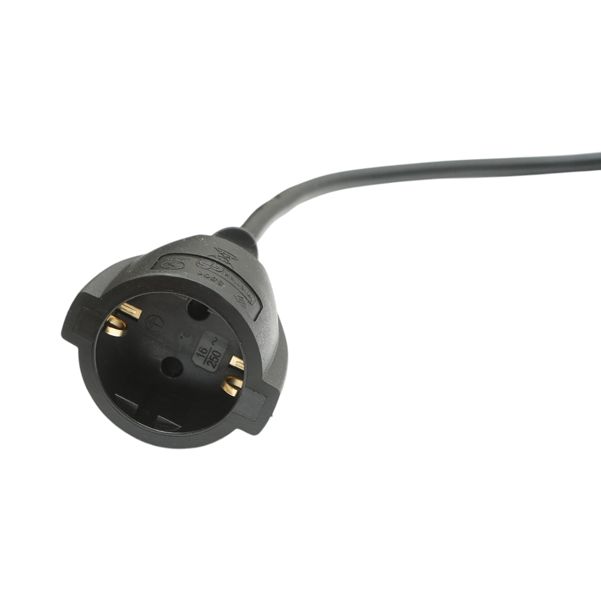 Cablu prelungitor electric 30m, 3x1.5mm H05VV-F, negru cu priza Schuko 16A/250V – imagine 3