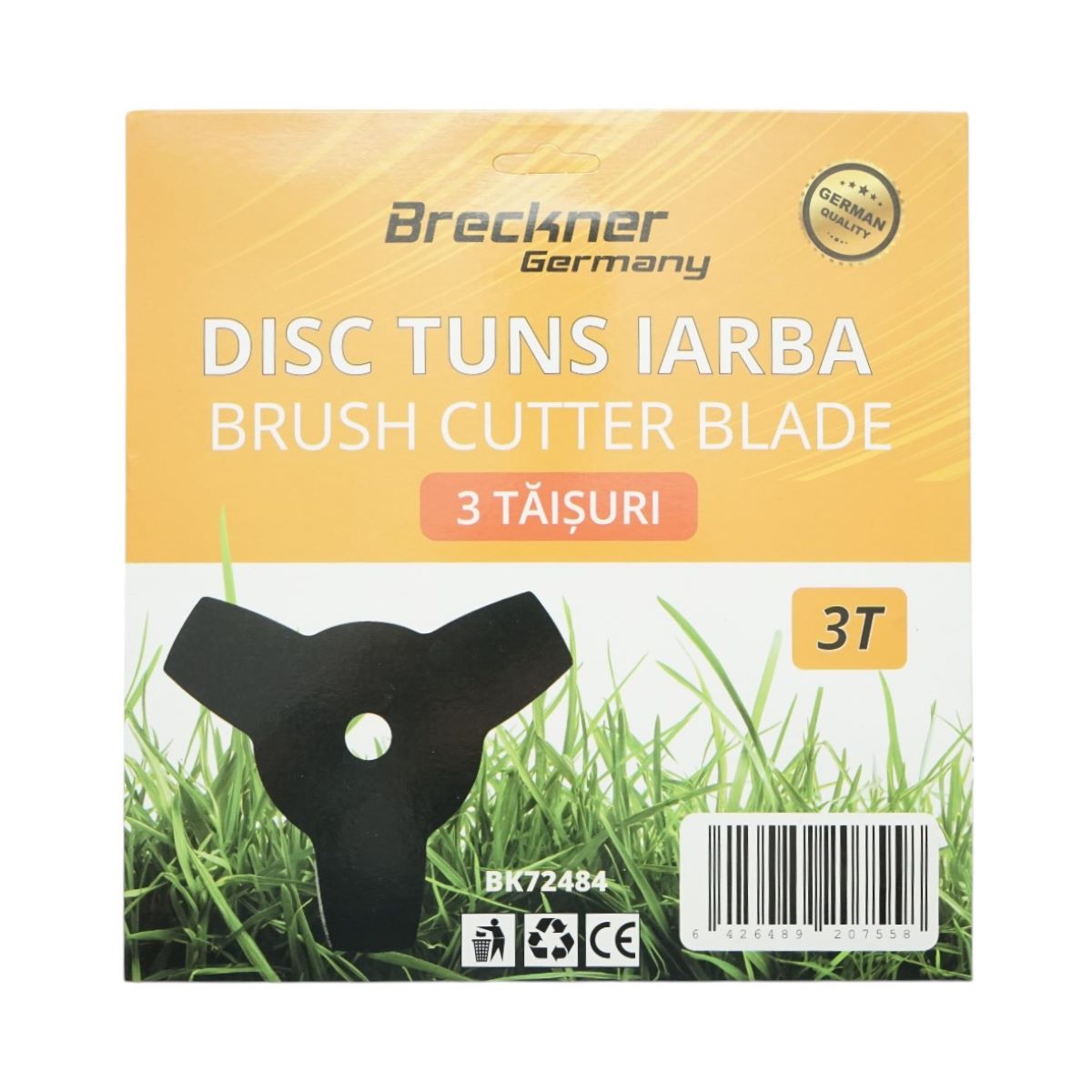 Disc motocoasa taiere 3 dinti 255x25.4mm Breckner Germany – imagine 2