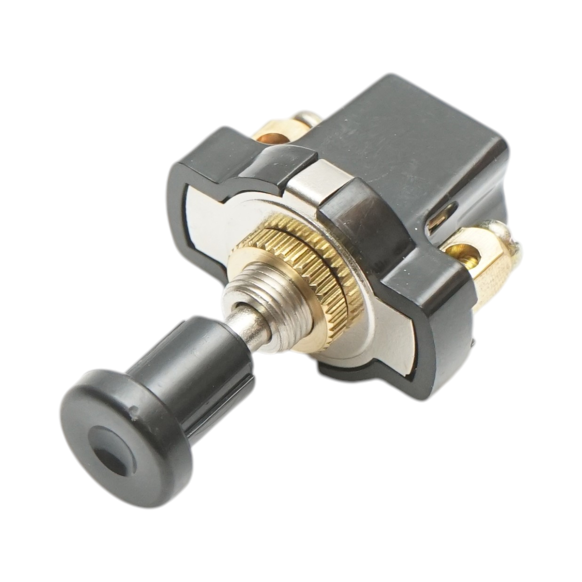 Intrerupator scurt universal 12V/5A pull switch ON/OFF cu piulita prindere metalica – imagine 3