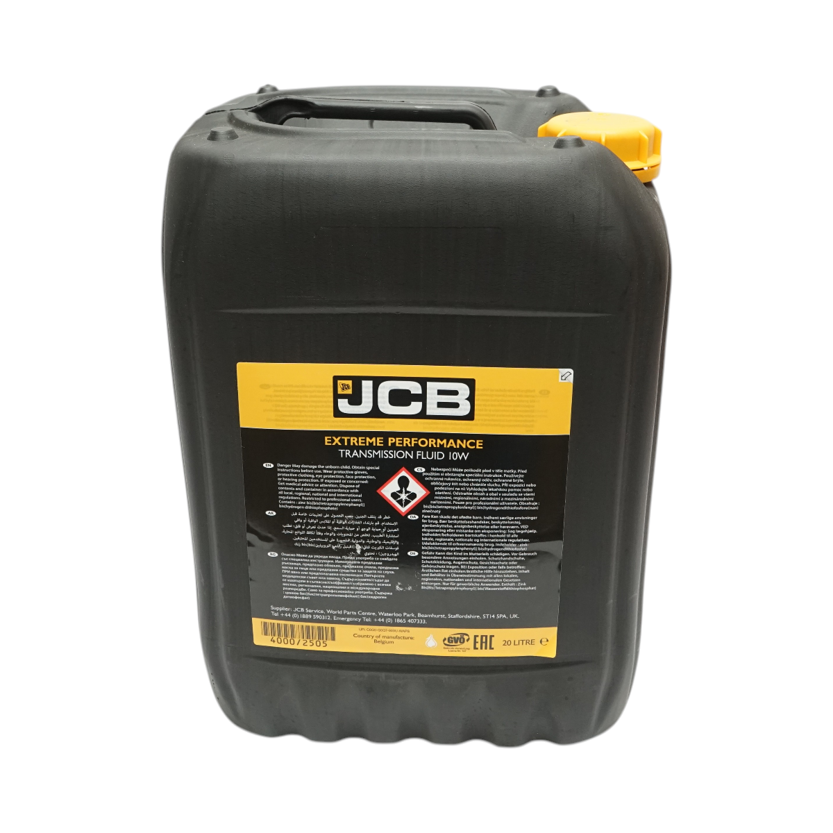 Ulei transmisie JCB Extreme Performance Transmission Fluid 10W 20L – imagine 3