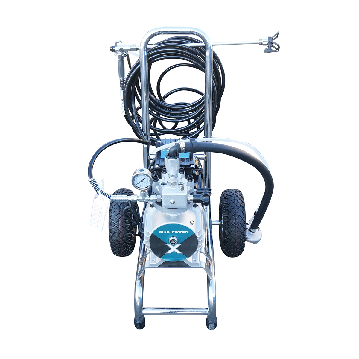 Pompa de vopsit airless profesionala cu membrana 2kW, 220V, debit 4 L/min, duza 521, presiune maxima 220 bar X D990