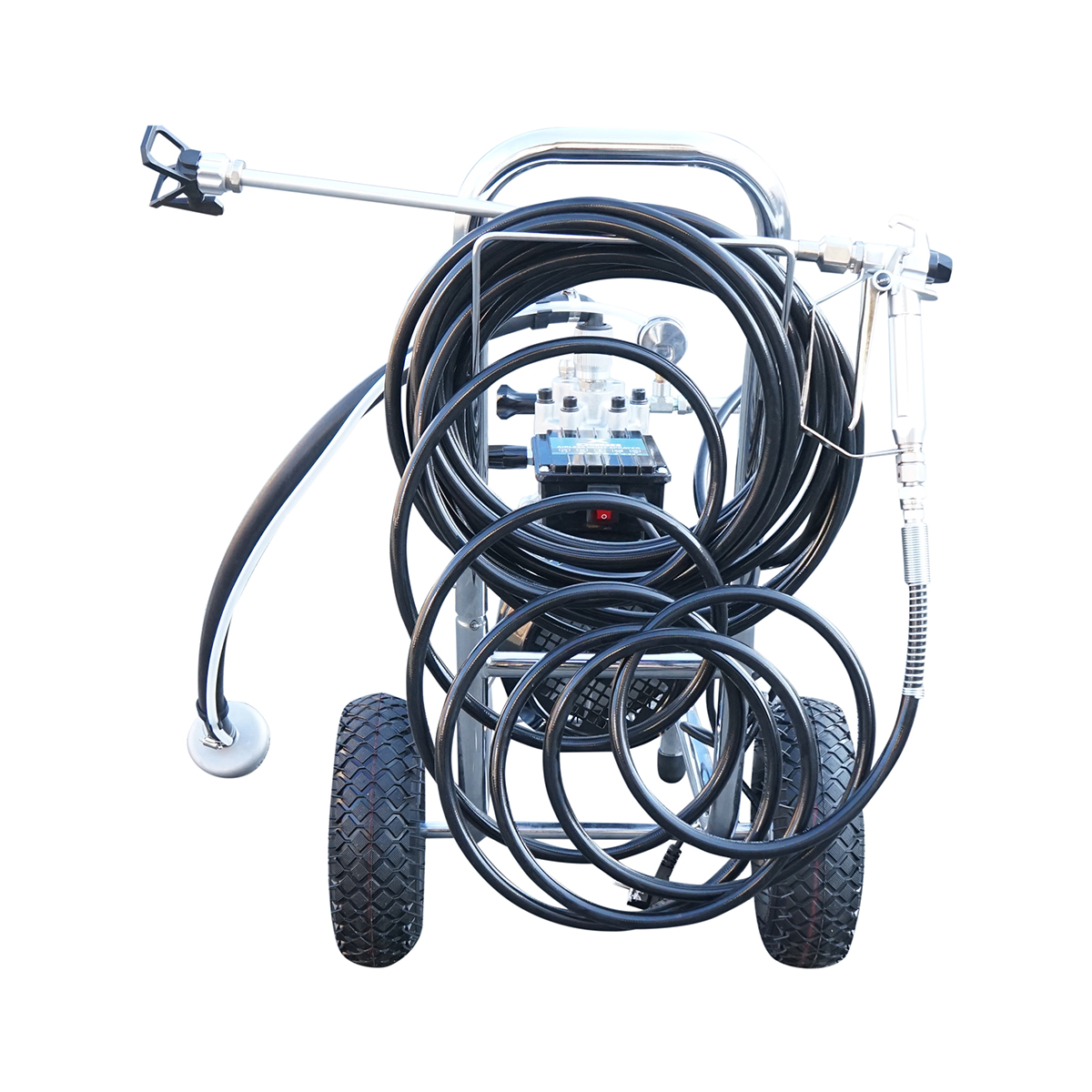 Pompa de vopsit airless profesionala cu membrana 2kW, 220V, debit 4 L/min, duza 521, presiune maxima 220 bar X D990 – imagine 4