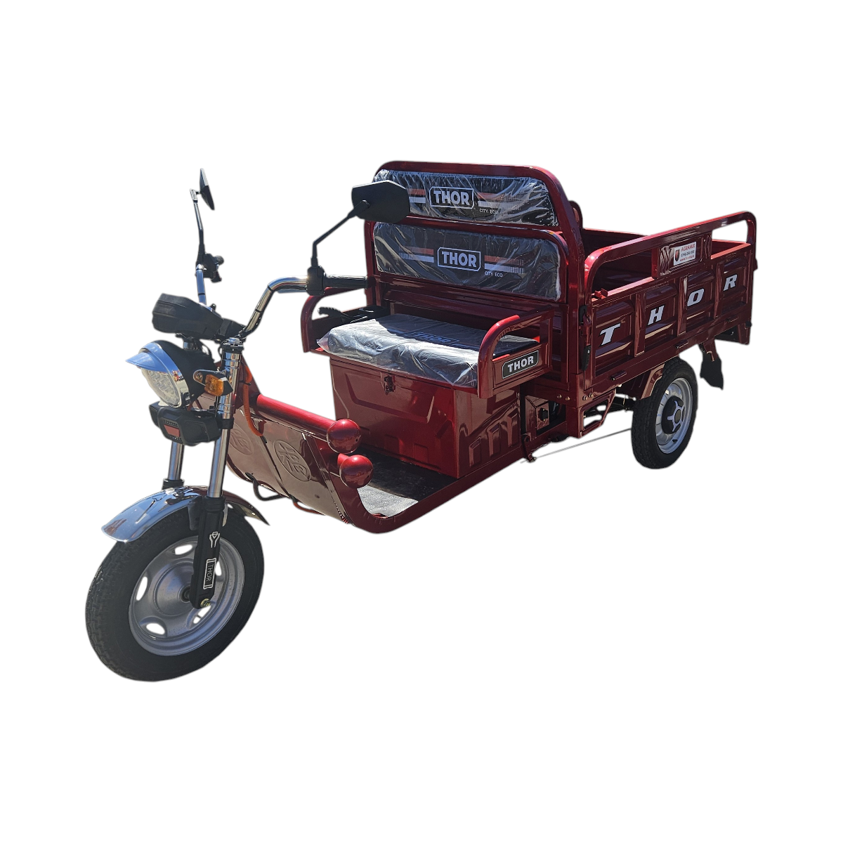 Triciclu electric Thor CITY ECO2 rosu 1000W 60V20Ah
