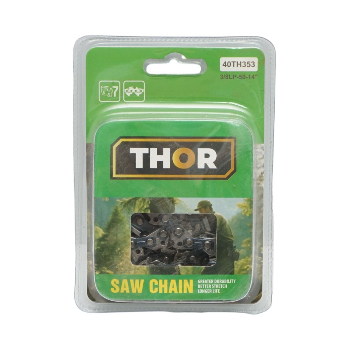 Lant drujba pas 3/8 LP, 25 de dinti, 1.3mm, 50 zale, lungime 35cm THOR