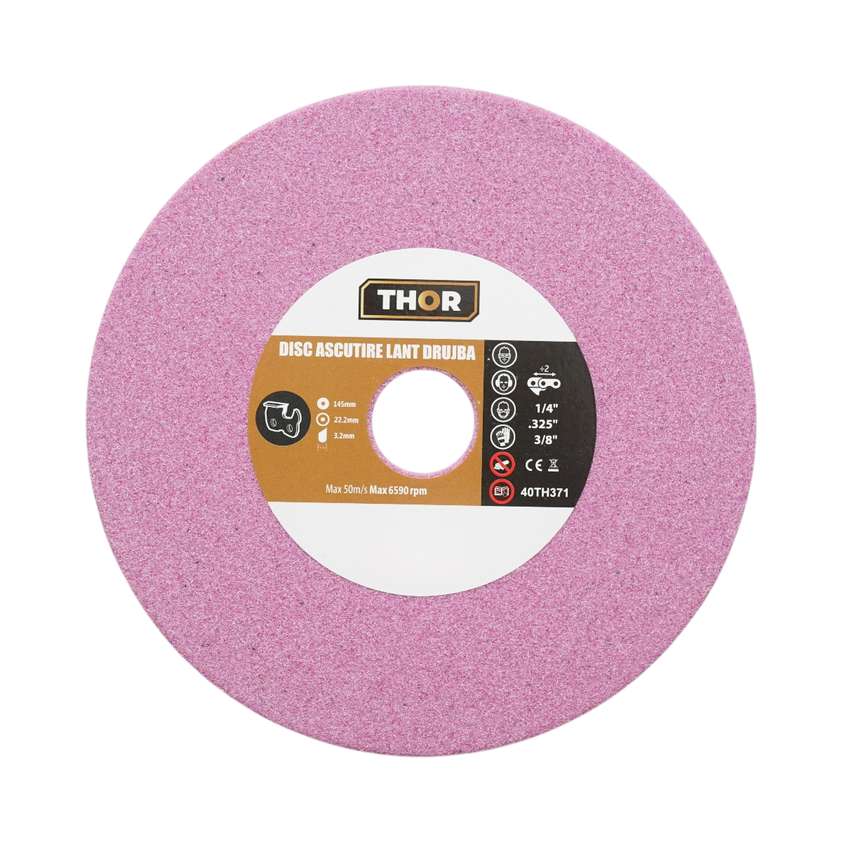 Disc ascutire lant drujba 145x22.2x3.2mm, viteza 6590rpm THOR