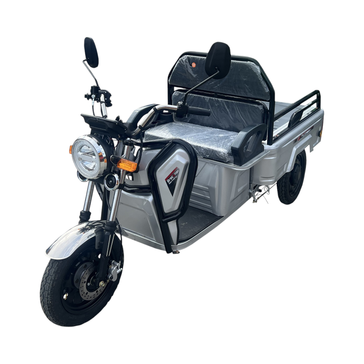 Triciclu electric BRECKNER GERMANY MODEL E ARGINTIU 1600W 60V 20AH