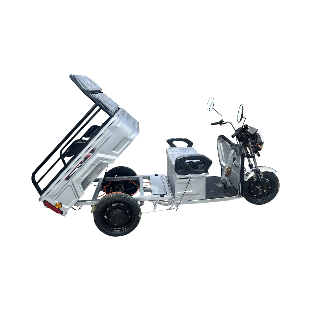 Triciclu electric BRECKNER GERMANY MODEL E ARGINTIU 1600W 60V 20AH – imagine 5