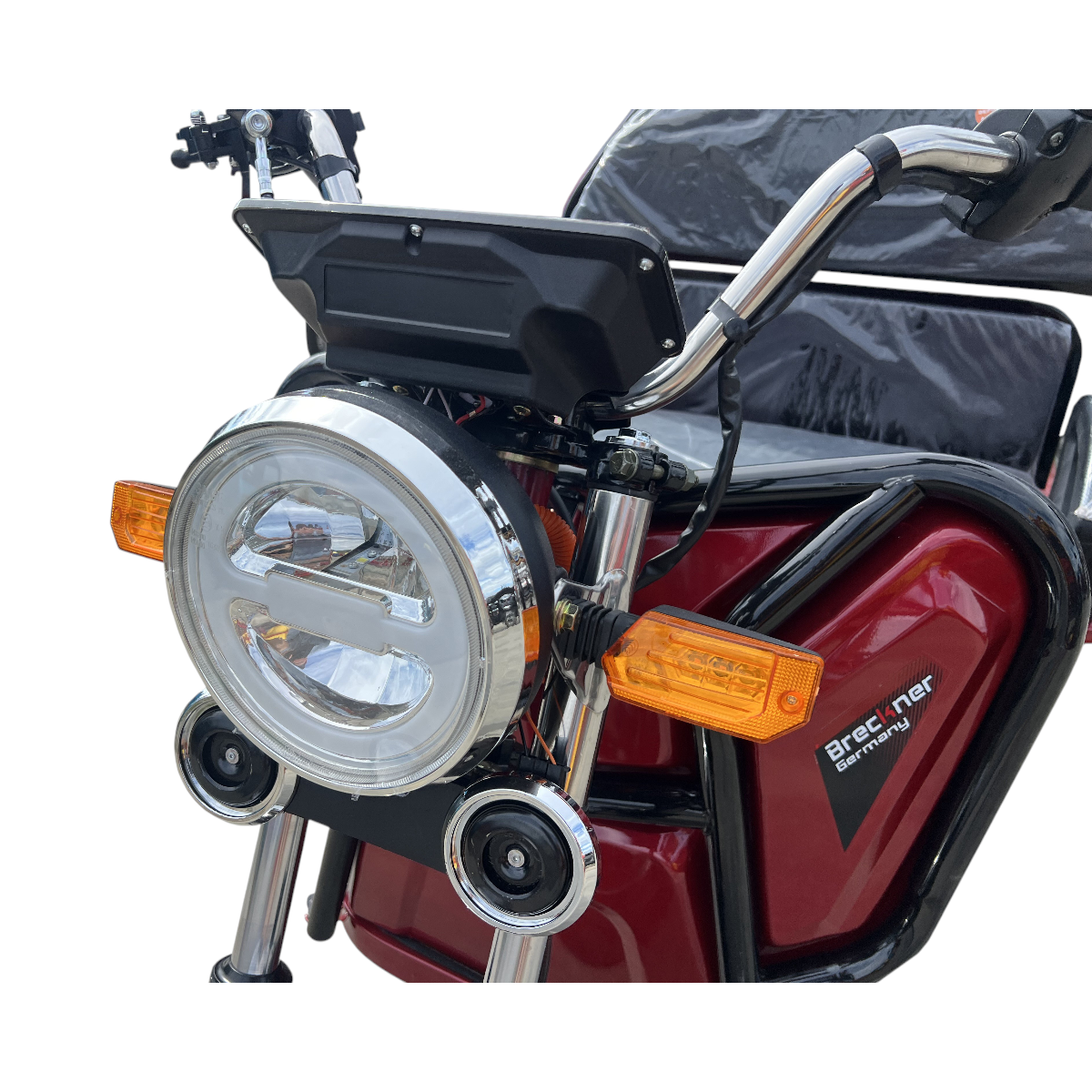 Triciclu electric BRECKNER GERMANY MODEL E ROSU 1600W 60V 20AH – imagine 8