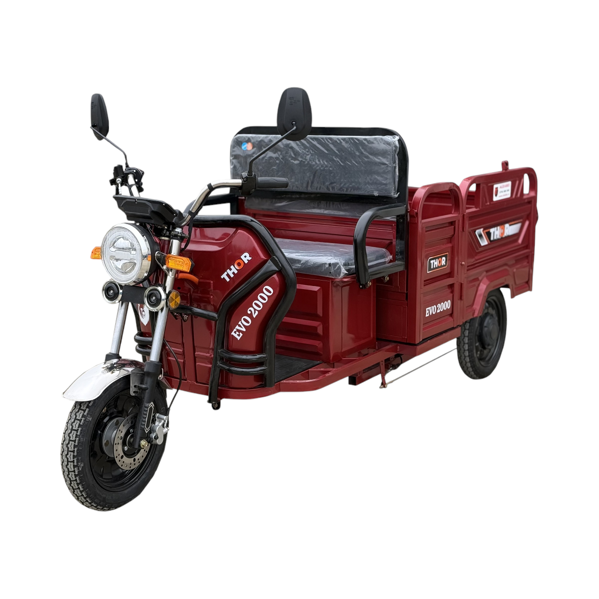 Triciclu electric THOR EVO 2000 ROSU 2000W 72V 32AH