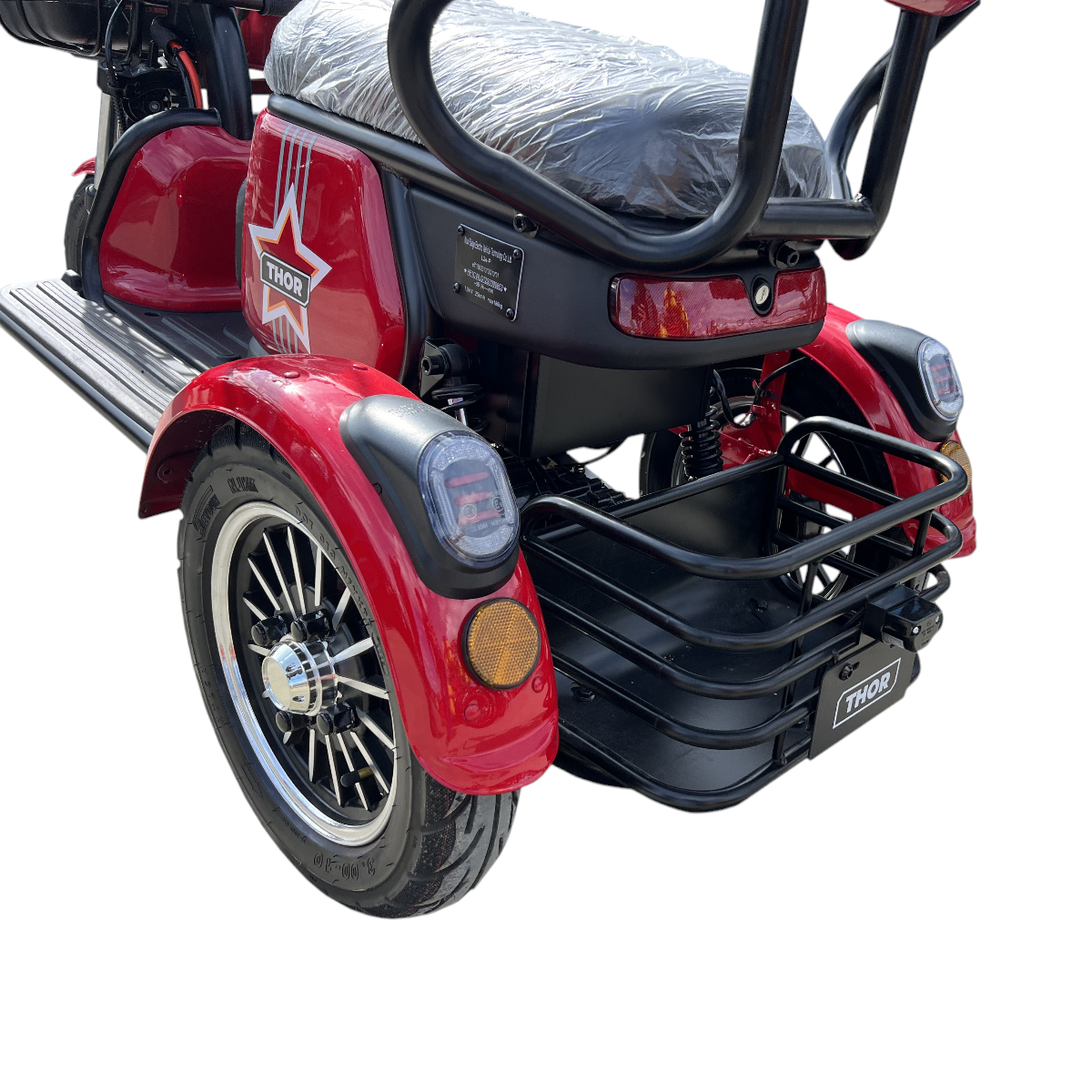 Triciclu electric THOR TRIXY PRO ROSU 1000W 60V 20Ah – imagine 11