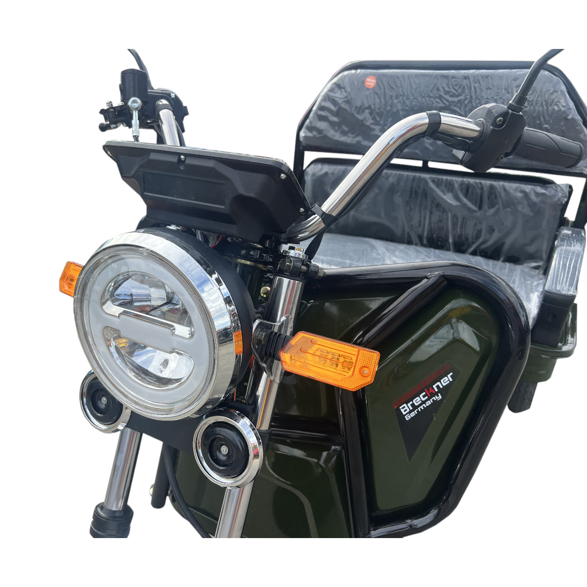 Triciclu electric BRECKNER GERMANY MODEL E VERDE 1600W 60V 20AH – imagine 8