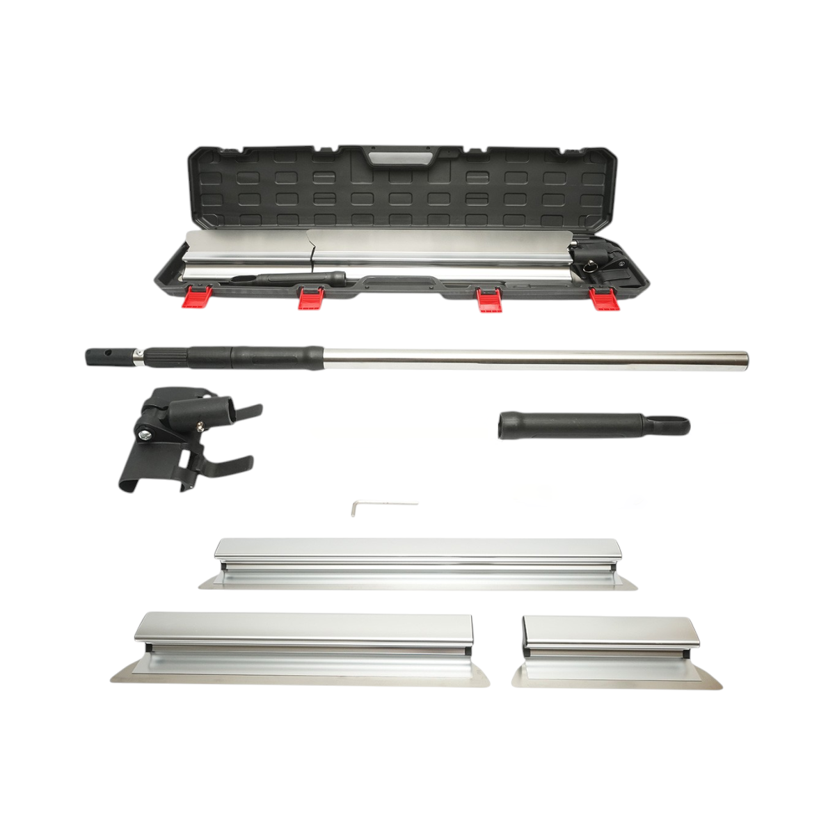 Set 3 gletiere profesionale inox cu maner telescopic