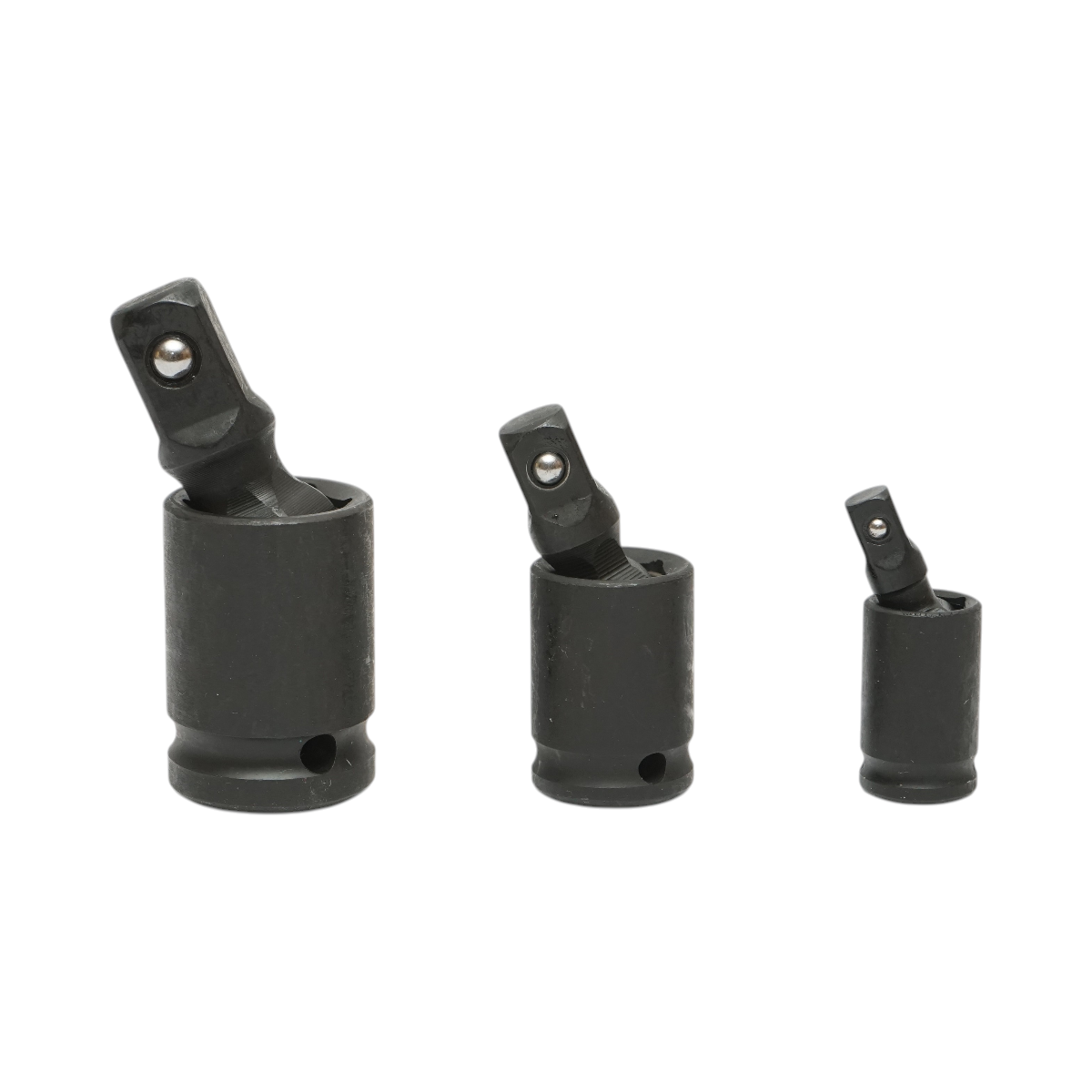 Set 3 adaptoare de impact cu articulatie cardanica patrat 1/2, 3/8, 1/4 inch Cr-Mo Breckner Germany – imagine 2